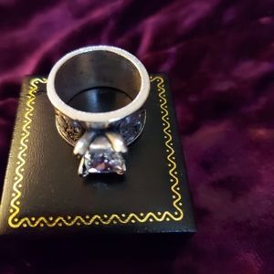 Sterling silver spoon ring